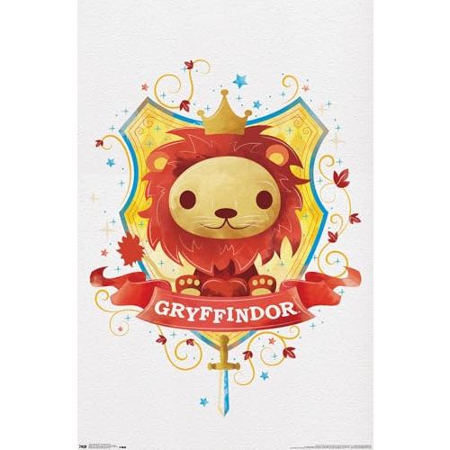 Trends International The Wizarding World: Harry Potter - Gryffindor Charm Wall Poster, 22.4L x 14.7W, Premium Unframed Version