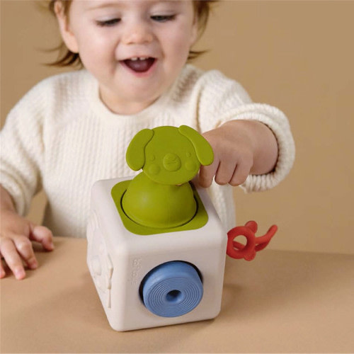 Cube sensoriel en silicone Peek & Play -