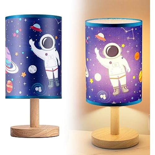 Tujoe Space Lamp Desk Lamp Fabric Nightstand