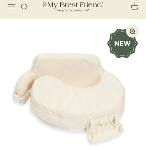 Super Deluxe Oat Nursing Pillow with 100% Organic Cotton Cover