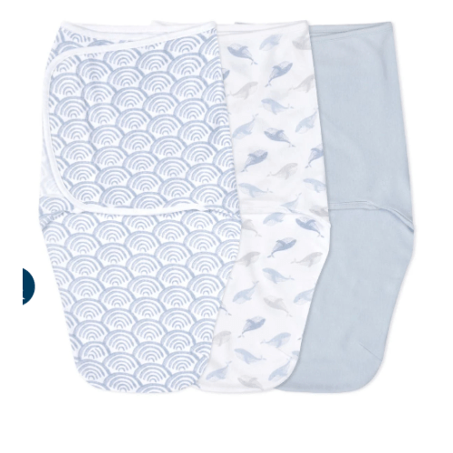 At Sea Easy Swaddle With No Zipper 0-3M | aden + anais