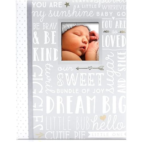 Lil’ Peach Gray Dream Big Baby Memory Book, First 5 Years Journal