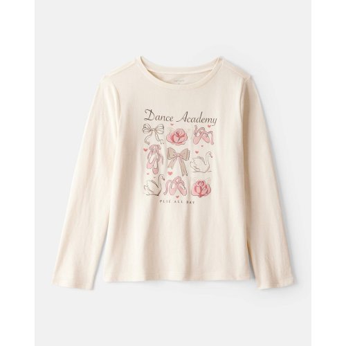 Girls Dance Academy Long-Sleeve Graphic Tee - Cream | Carter's