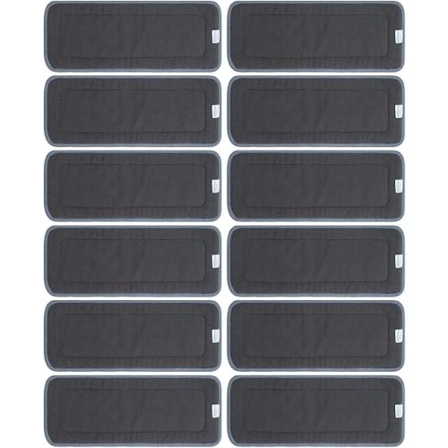 Babygoal Baby 5-Layer Charcoal Rayon from Bamboo Reusable Liners for Cloth Diapers Nappies,Pack of 12 Inserts,12ZTN
