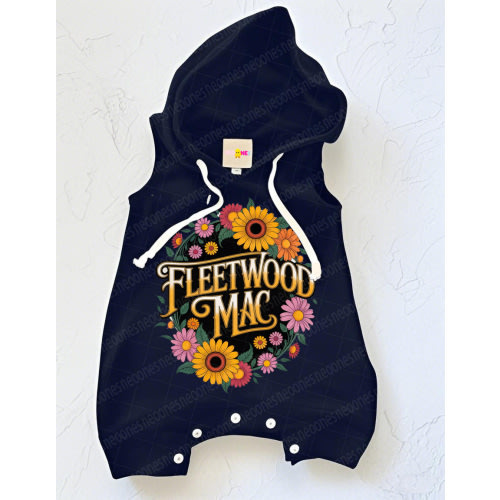 Fleetwood Mac Baby Band Printed Romper
