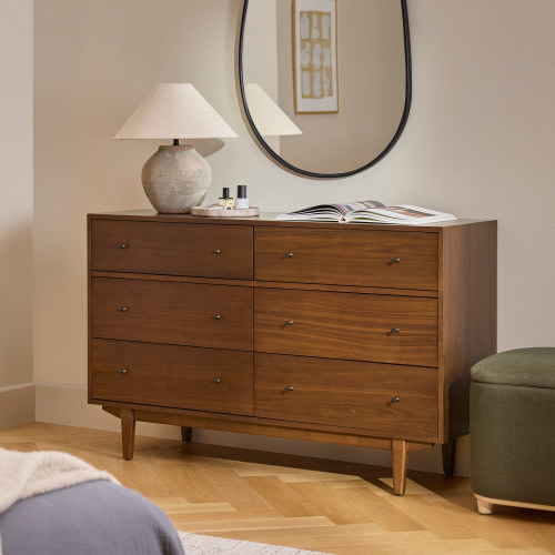 Cooper 6-Drawer Double Dresser - Walnut