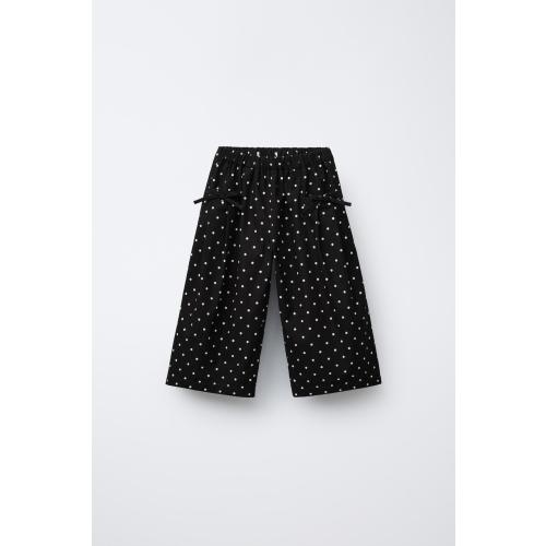 POLKA DOT CULOTTES - Black | ZARA United States