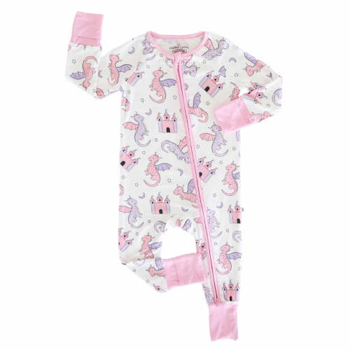 Dragon Adventure Convertible Zip Romper | Pink