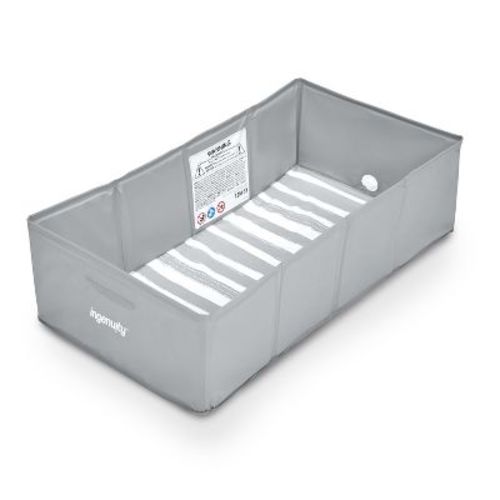 Ingenuity Tuckaway Toddler Bath Tub Converts Shower to Tub - Gray