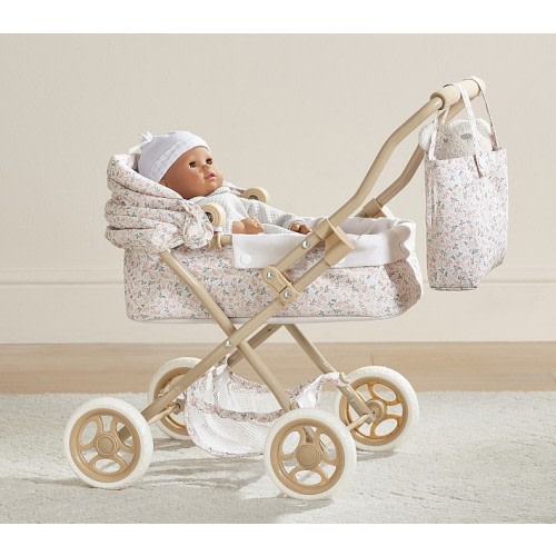 Winter Filagree Doll Pram Stroller