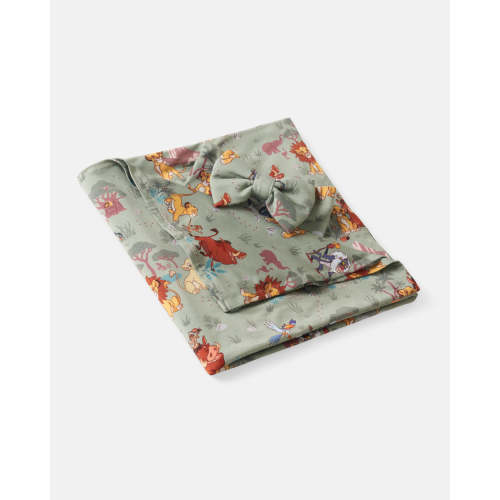 Disney Simba's Safari Swaddle & Luxe Bow Headband Set | Little Sleepies
