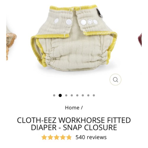 Cloth-eez Workhorse Fitted Diapers
