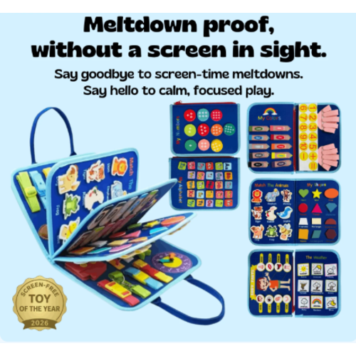 Montessori Busy Board for Toddlers | TibaToes™ Official
