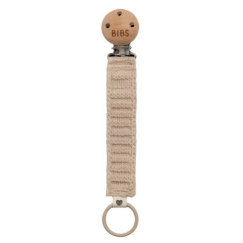 Shop Pacifier Clip Knitted - Vanilla - Default Title - Li'l Baby Sprouts