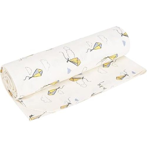 Under the Nile Muslin Swaddle Blanket - Kites - Organic Cotton