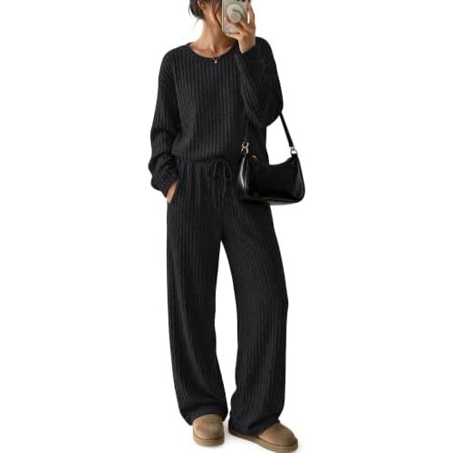 LILLUSORY Womens Lounge Sets 2 Piece Matching Pajamas Fall Outfits 2026
