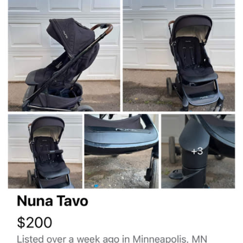 Used Nuna Tavo stroller FB marketplace