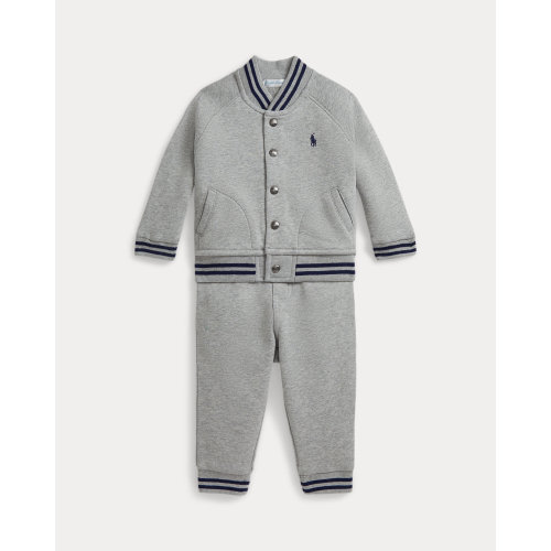 Fleece Baseball Jacket & Jogger Pant