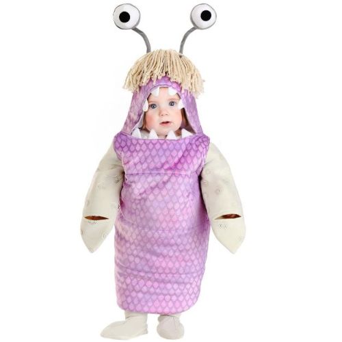 HalloweenCostumes.com 0/3 Months Infant Disney and Pixar Monster Boo Halloween Costume, Purple/Gray/Black