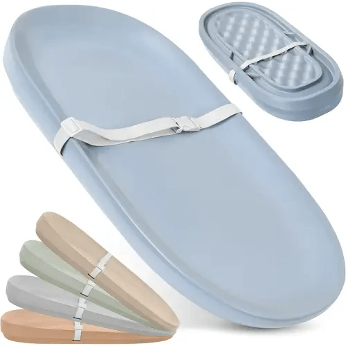 Jool Baby Waterproof Baby Changing Pad - Easy to Clean, Lightweight & Portable - Large Foam Cushion for Comfort (Blue)