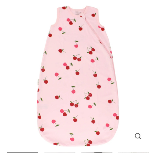 Organic Cotton Baby Sleep Sack, Cherry