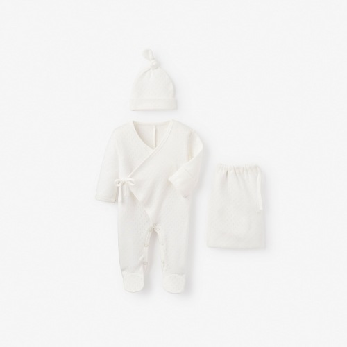 Elegant Baby ORGANIC COTTON POINTELLE LAYETTE 2 PC GIFT SET