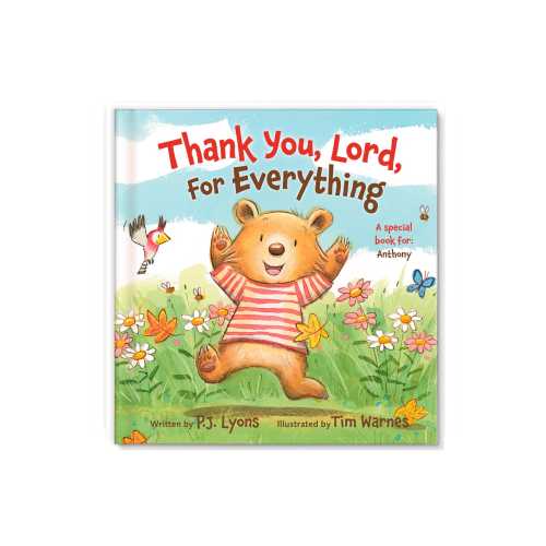 Christening Gift | Baptism Gift Boy | Baptism Gift Girl | Gift for Baptism |  Thank You Lord Personalized Children's Book