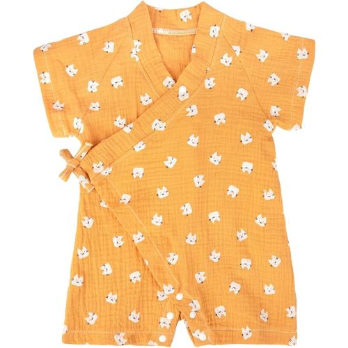 Baby Kimono Robe Newborn Cotton Yarn Bodysuit Romper Infant Japanese Pajamas 0-24 Months