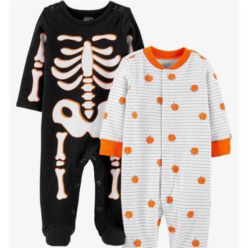 Simple Joys by Carter's Baby 2-pack Halloween Cotton Footed Sleep and Play