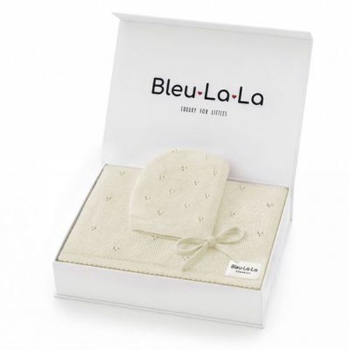 Luxury Organic Cotton Baby Swaddle Receiving Blanket + Hat Gift Set for Newborns and Infant Boys & Girls