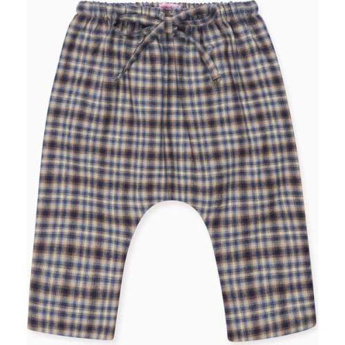 Navy Check Alex Baby Pants - La Coqueta | Maisonette