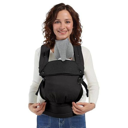 Baby Carrier Newborn to Toddler, Adjustable Toddler Carrier, Baby Holder Carrier, Kangaroo Infant Carriers with Widen Shoulder Straps, Black