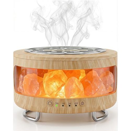 Essential Oil Diffuser with Himalayan Salt Lamp, Scent Diffusers for Home