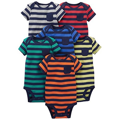 Simple Joys by Carter's Baby Boys' 6-Pack Short-Sleeve Bodysuit