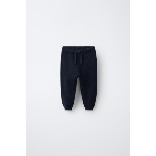 KNIT JOGGING PANTS - Blue | ZARA United States