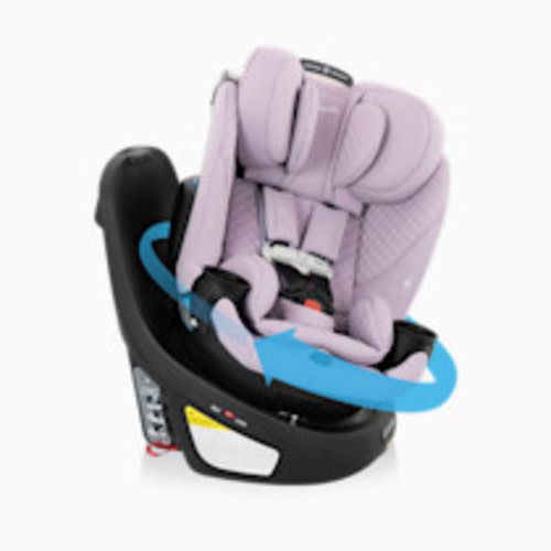 Revolve360 Slim 2-in-1 Rotating Car Seat with Green & Gentle Fabric