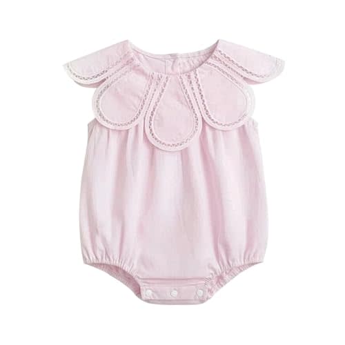Newborn Baby Girl Floral Romper Infant Sleeveless Solid Jumpsuit Summer Playwear Bodysuit