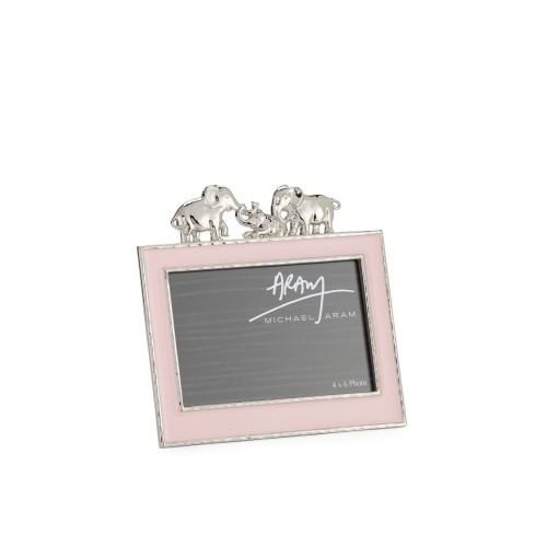 Girls' Elephant 4" x 6" Picture Frame, Pink