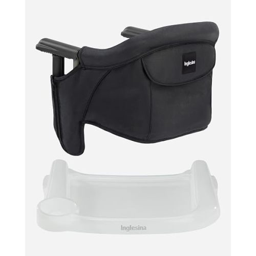Inglesina Black Fast Table Chair with Clear Fast Dining Tray