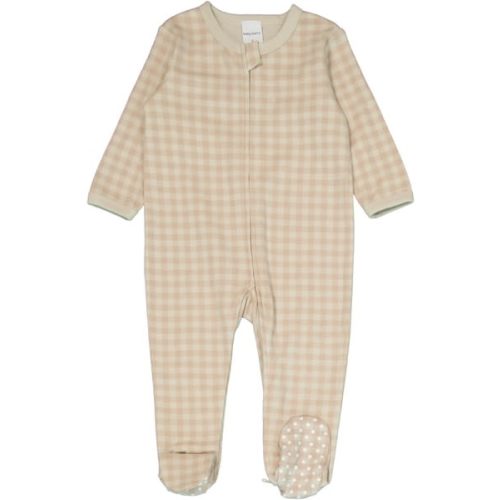 Medium Brown Baby Cotton 2-Way Zip Romper | Best&Less™ Online