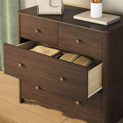 Viv + Rae™ Sutton 4 Drawer Dresser, Pecan & Reviews | Wayfair