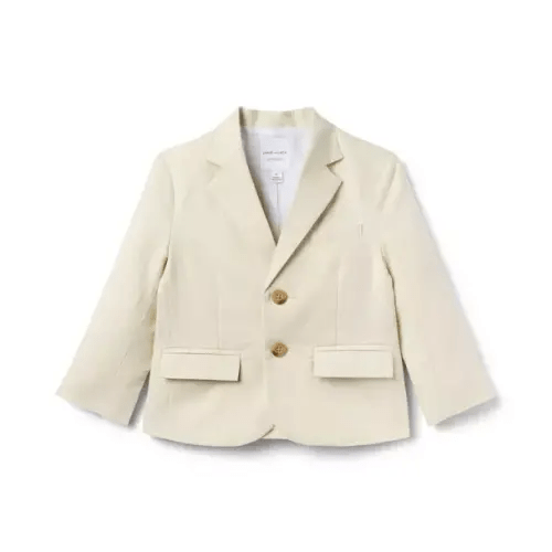 Boy Light Khaki The Linen-Cotton Blazer by Janie and Jack