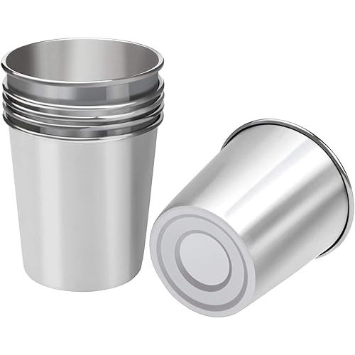 5 oz Stainless Steel Drinking Cups for Kids, 6pcs