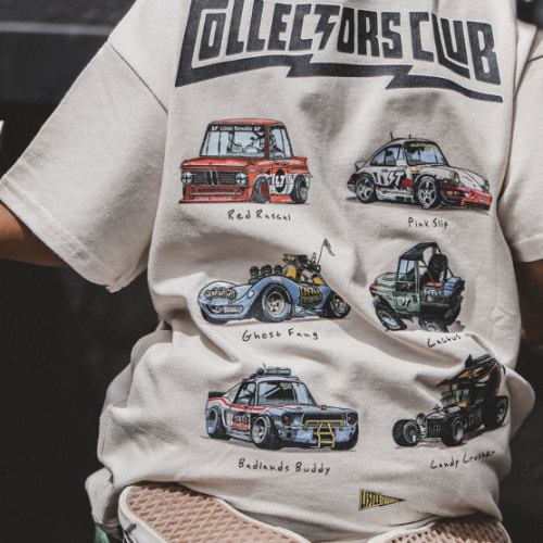 Car Collectors Club Graphic Tee for Boys in black