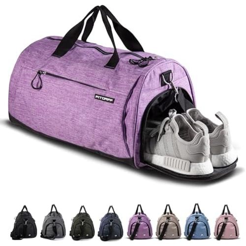 Fitgriff® Gym Bag for Men & Women with Shoe & Wet Compartment - Duffle Bag for Travel, Sports, Fitness & Workout