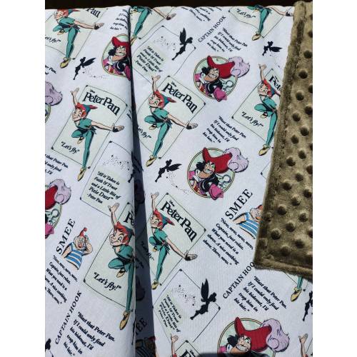 Peter Pan Baby Blanket, Handmade Peter Pan Blanket, Personalized Peter Pan Blanket, Peter Pan Sensory Toy, Handmade Baby Gift, Shower Gift