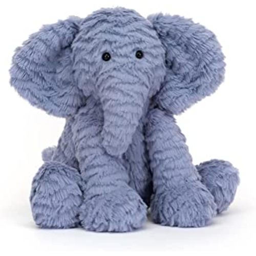 Jellycat Fuddlewuddle Elephant Stuffed Animal, Medium 9 inches | Elephant Plush Toy | Classic Children's Gift