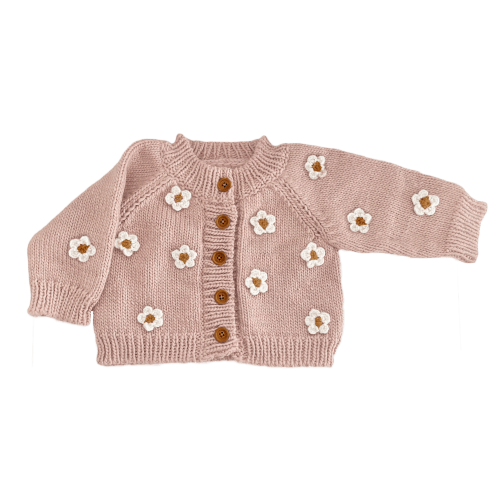 Flower Cardigan - Blush