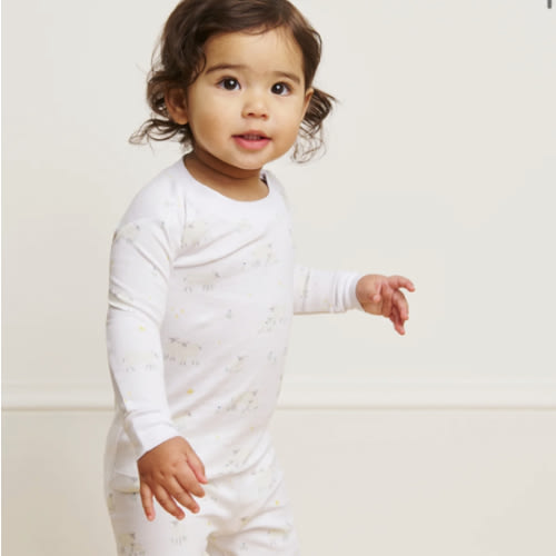 LAKE | Baby | Pima Cotton Pajamas | Gelato Anchor StripeBaby Long-Long Set