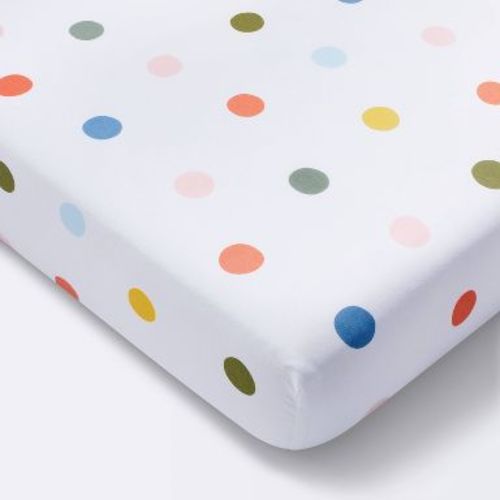 Cotton Fitted Crib Sheet - Multidot - Cloud Island™